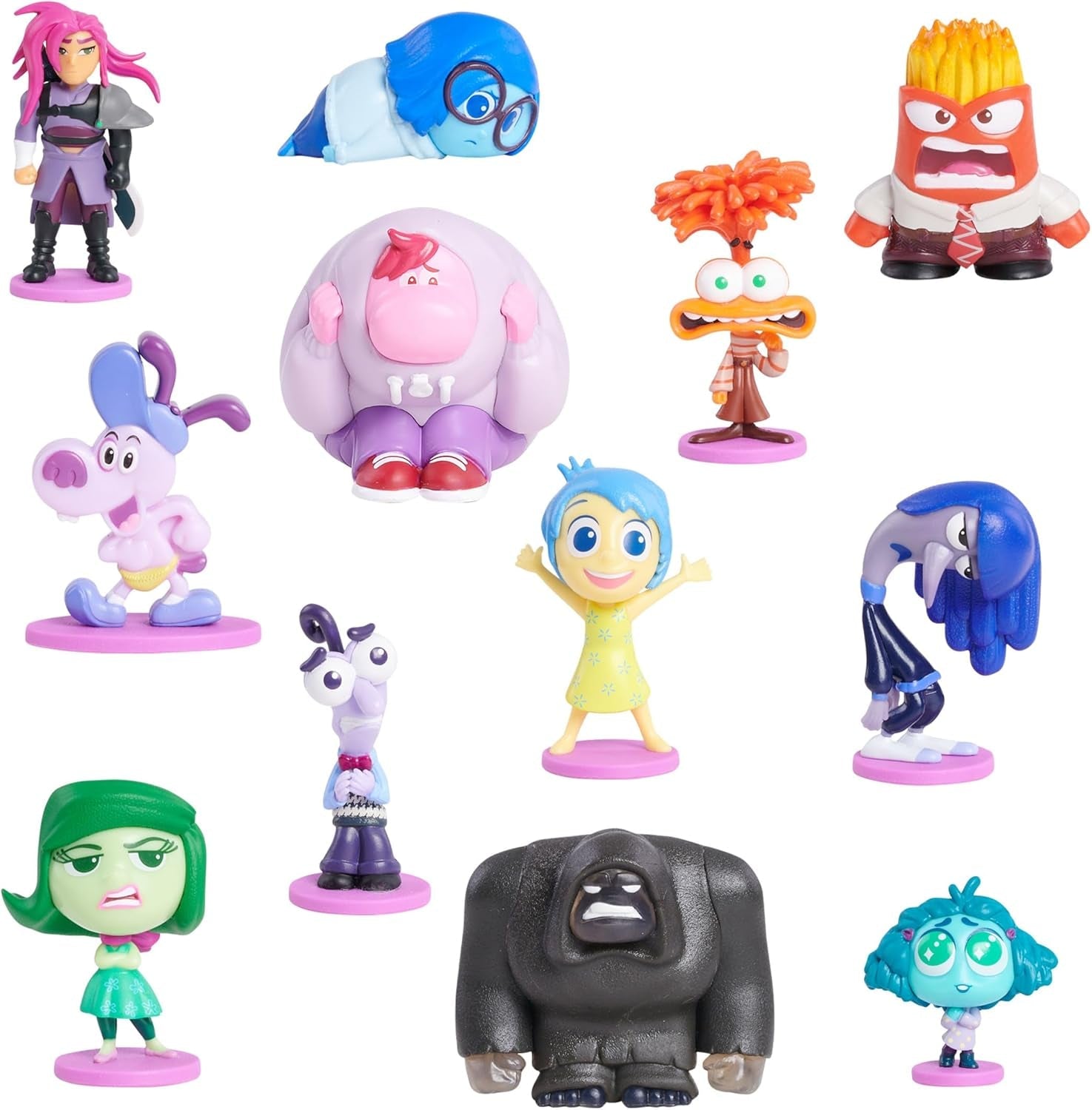 Just Play Disney i Pixar Inside Out 2 minifigurki Figurki kolekcjonerskie Wysokość od 2,5 cm do 6,4 cm Zabawki dla dzieci w wieku 3 lat i więcej Figurki Naty Shop