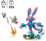 LEGO Dreamzzz Izzie i Bunchurro Gamingowy króliczek, zabawka dla dzieci w wieku od 7 lat, zestaw 2 w 1 z minifigurką bohatera i cyberlingiem zapewniającym wyobraźnię podczas zabawy 71490 Zestawy do budowania Besuche w sklepie LEGO