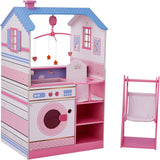 Drewniane lalki dla dzieci Olivia's Little World Teamson, 45 cm, dwustronne, dla dzieci TD-11460W