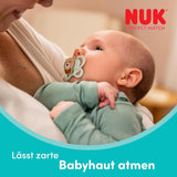 Smoczki NUK Perfect Match Air dla niemowląt | 0-6 miesięcy | Smoczki ortodontyczne, które wspomagają cyrkulację powietrza i zapobiegają ślinieniu | 95% akceptacji przez dzieci** | Lis/Miś | Opakowanie 2