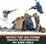 LEGO Star Wars: Mandaloriańska zasadzka na Mandalorę Zestaw bojowy, przygoda do budowania dla dzieci, kolekcjonerski zestaw akcji, pomysł na prezent dla chłopców i dziewcząt 75373 Zestawy do budowania Kup w sklepie LEGO