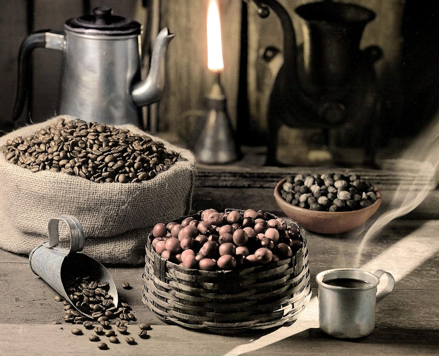 C&T „Ragnarök Coffee” nordischer Röst-Kaffee | 1000g gęsi Bohne | als Espresso & Cafe Crema Trinkbar | kräftig + würzig + aromatyczny | W 100% naturalny z kofeiną