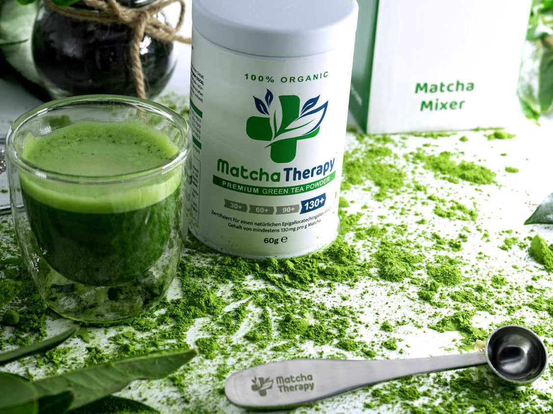 Terapia Matcha 30+ | Organiczna herbata Matcha w proszku | 60 g | O potwierdzonej zawartości co najmniej 30 mg/g katechiny EGCG | Wspomaga układ odpornościowy i poziom energii | Ceremonialna jakość | Zielona herbata z Japonii