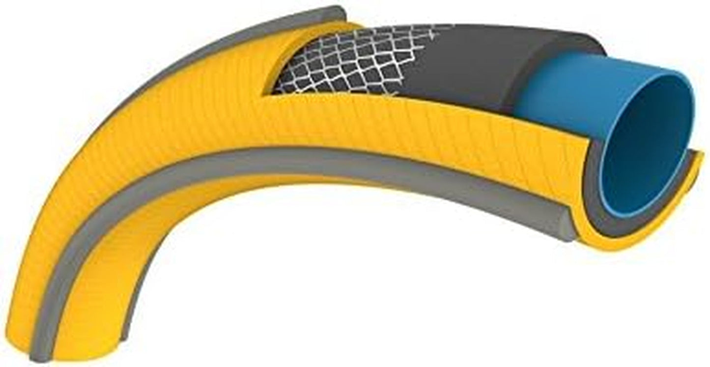 HOZELOCK - Wąż Tricoflex Ultraflex Ø 12,5 mm (1/2") 20 M: Elastyczny wąż ogrodowy, odporny na warunki atmosferyczne, skręcanie i zginanie, wykonany w 40% z PVC pochodzącego z recyklingu [117002], żółty