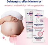 Sanosan Stretch Mark Minimiser, testowany klinicznie - redukujący rozstępy po ciąży, bez oleju parafinowego, barwników, silikonów, 75 ml Kosmetyki i Uroda Naty Shop