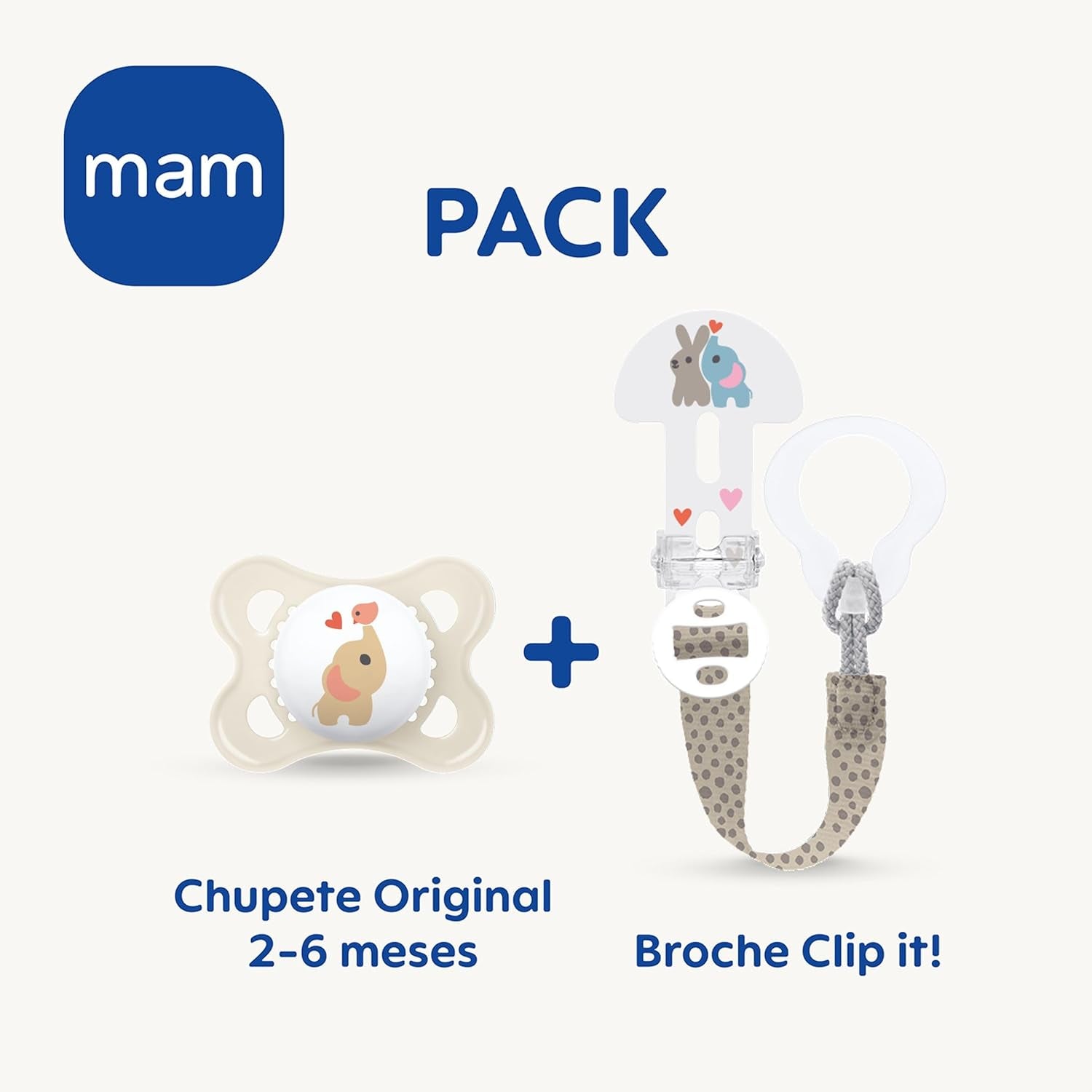 Smoczek MAM Clip It! Broach & Original S226 Skinsoft™ silikon, wyjątkowo miękki, dla dzieci od 0+ miesiąca
