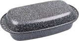 C|H|G Brotback- Und Bratenform Mit Deckel "Granito", Skandia Xtreme Plus: 4-Fach Antihaftbeschichtung in Granitoptik, 37 X 20 X 7 Cm, Made in Germany Formy i blachy do pieczenia Naty Shop