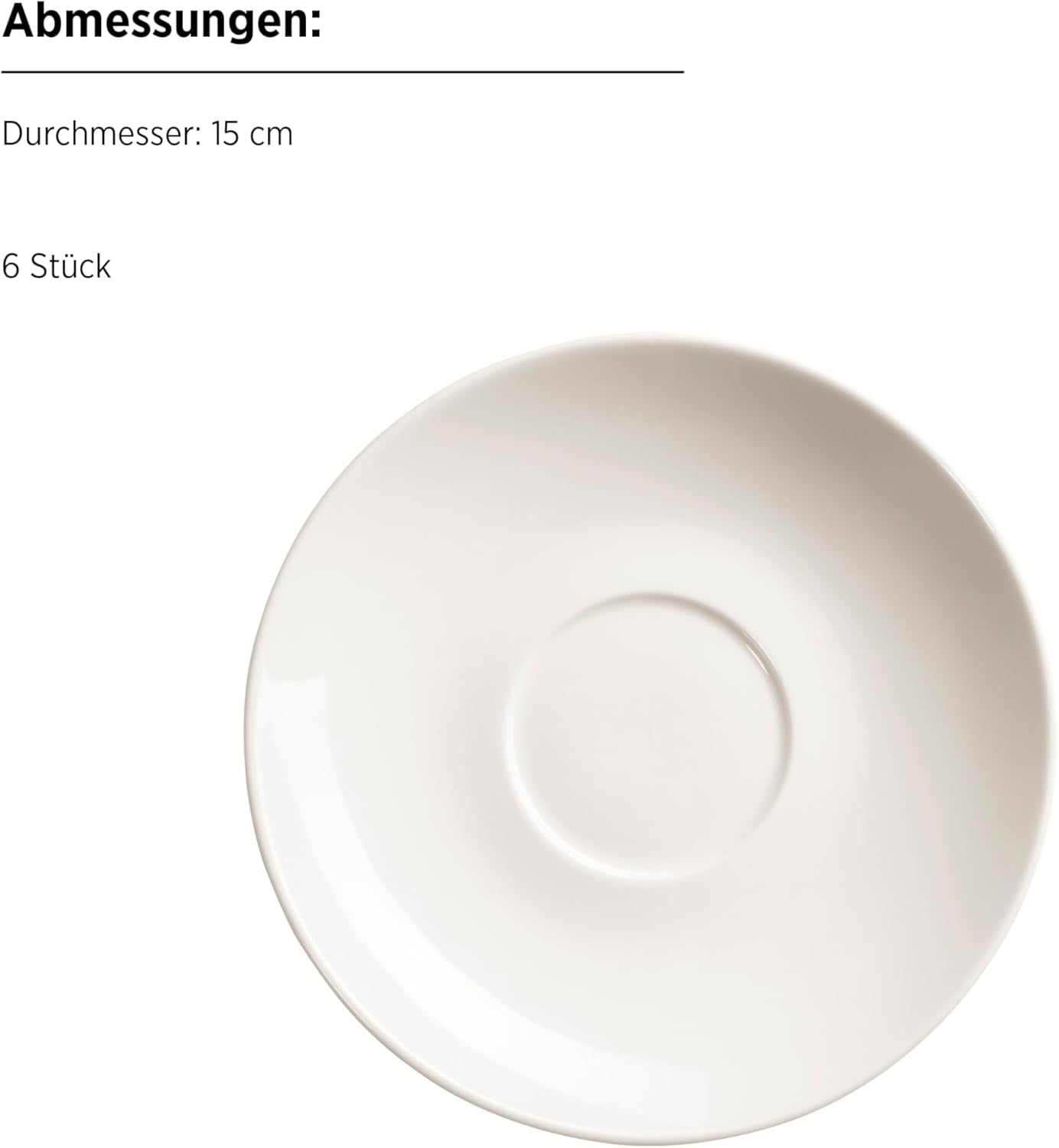 MĘSER 934105 Seria Belmira, Klasyczny zestaw do kawy na 6, 18-częściowy zestaw do kawy, ponadczasowy, elegancki, delikatny, porcelana, biały