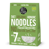DIET-FOOD Organiczny ryż błyskawiczny Shirataki Konjac, niskowęglowodanowy, niskokaloryczny, wegański, bez tłuszczu, bez soi, bezglutenowy, przyjazny dla ketonów, odchudzający, 300 gramów