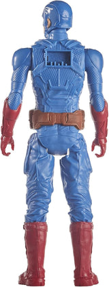 Marvel Avengers Titan Hero Series Blast Gear Kapitan Ameryka Figurka 30 cm Duża zabawka dla dzieci w wieku powyżej 4 lat Niebieskie figurki Naty Shop