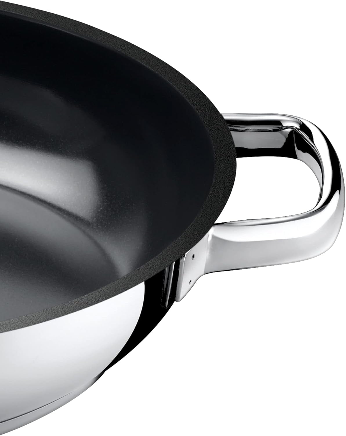 Blacha do serwowania/smażenia WMF Durado 28 cm indukcyjna, stal nierdzewna pokryta powłoką Cromargan, powłoka ceramiczna, żaroodporne Garnki i patelnie Naty Shop