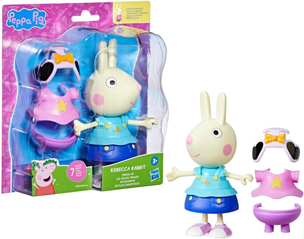 Łyżka Świnka Peppa Luisa - zabawna figurka do przebierania, lalka dziewczynka 15 cm z akcesoriami i ubrankami do przebierania, interaktywny zestaw zabawek dla małych dzieci w wieku 3 lat i więcej