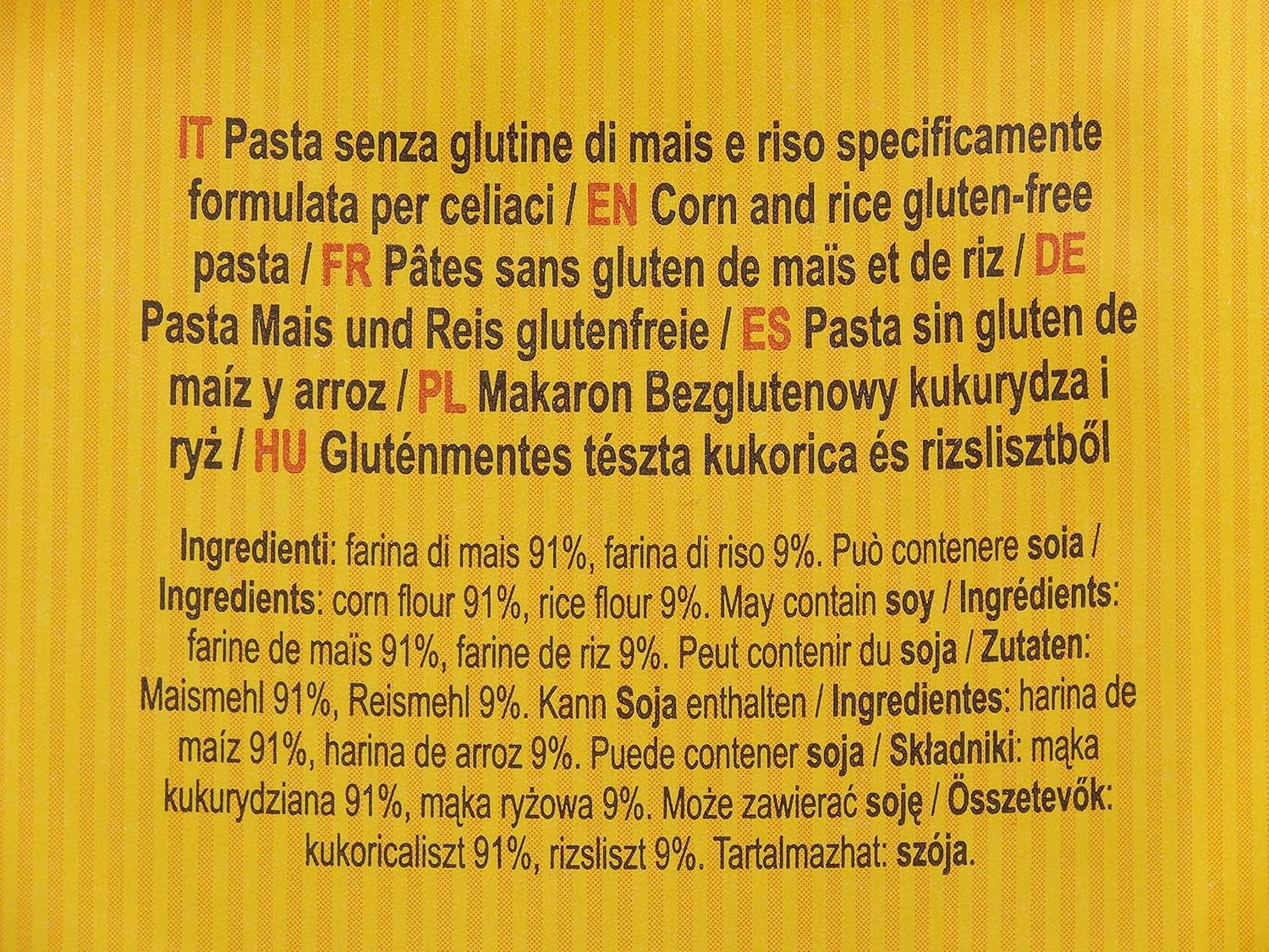 Dialsi makaron w kształcie gwiazdki, bezglutenowy makaron kukurydziano-ryżowy, opalany brązem, 100% włoskich składników, bez dodatków, gotuje się w 8-9 minut, opakowanie 300g