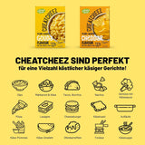 Cultured Foods Wegański zestaw 3-er Wegański makaron z serem, sosem Gouda, sosem Cheddar, Laktosefrei Glutenfrei MAC i CHEEZ CHEATCHEEZ