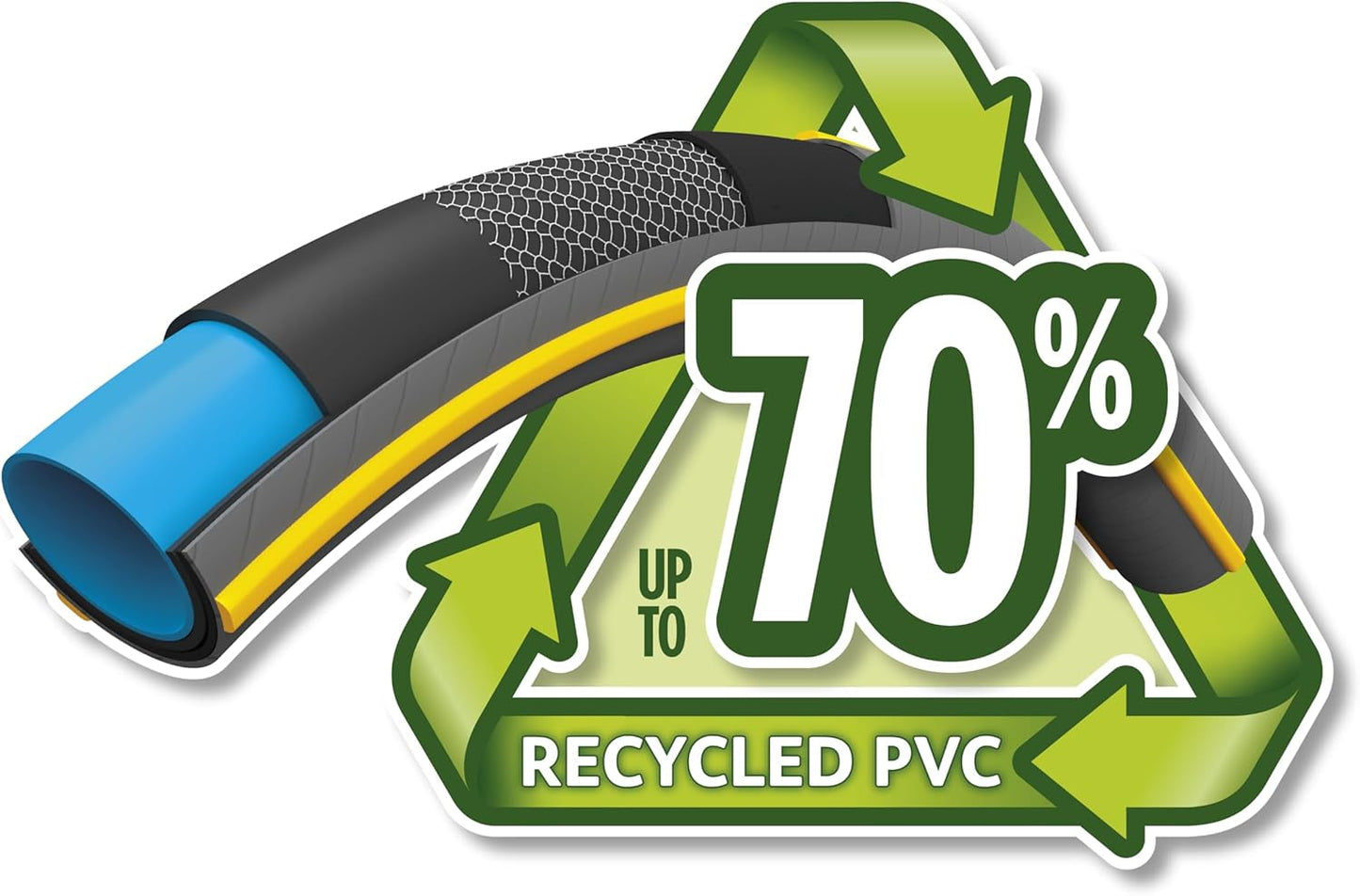 Wąż HOZELOCK – Ultramax 12,5 mm x 30 m, do 70% PVC pochodzącego z recyklingu, wytrzymały, odporny na warunki atmosferyczne, odporny na skręcanie, zginanie i zgniatanie, szary