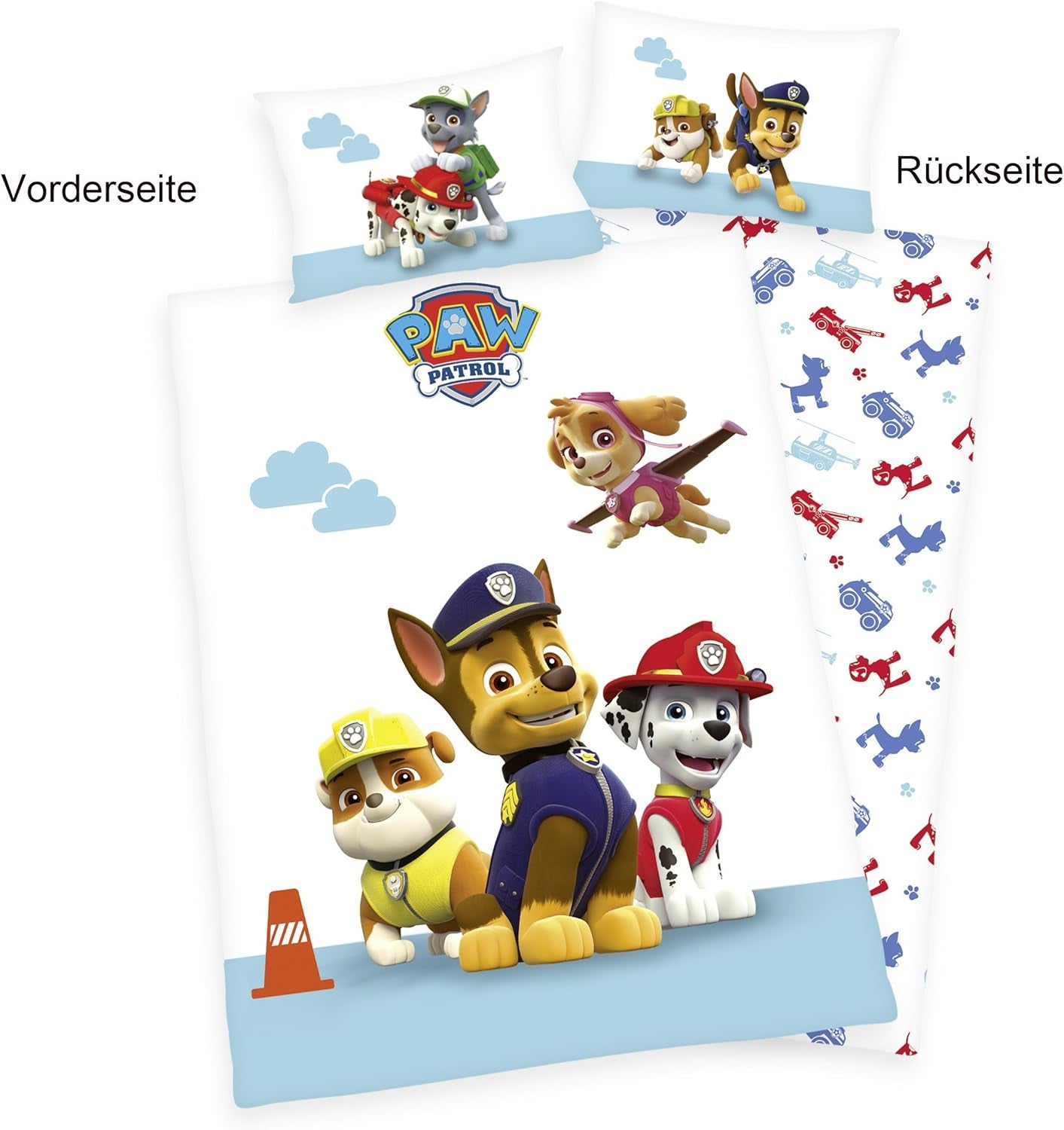 Komplet pościeli dziecięcej Psi Patrol, dwustronny. Pościel - dziecięca Naty Shop