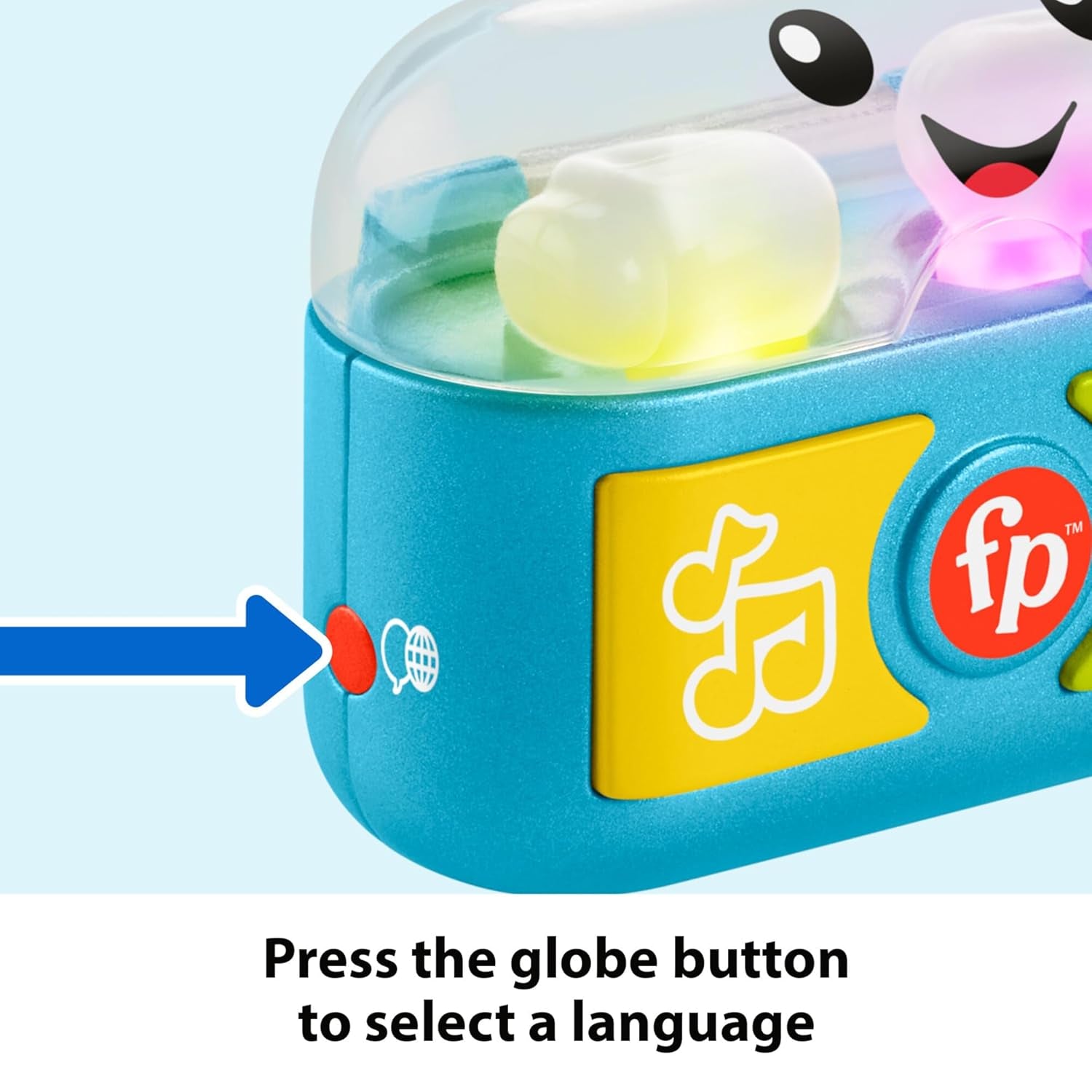 FISHER-PRICE Zabawna nauka i zabawa z zatyczkami do uszu - interaktywne zatyczki do uszu z zabawnymi światełkami, piosenkami do nauki i ćwiczeniami motorycznymi, ponad 20 piosenek i zdań, od 6 miesiąca życia, HWY45 Baby Toys Naty Shop