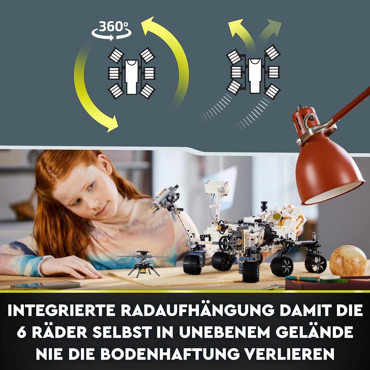 Zestaw zabawek kosmicznych LEGO 42158 Technic NASA Łazik marsjański Perserverance z aplikacją Ar, zabawka naukowa do budowania dla dziewcząt i chłopców Ponad 10 zestawów do budowania Besuche w sklepie LEGO