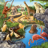 Puzzle dla dzieci Ravensburger - 09265 Las/Zoo/Zwierzęta - układanka dla dzieci powyżej 5 roku życia, zawierająca 3X49 elementów Puzzle Naty Shop