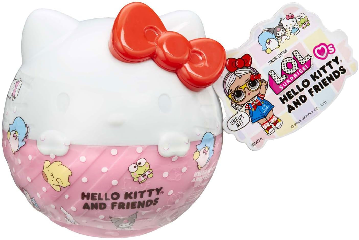 LOL niespodzianka! Love Hello Kitty and Friends - 1 lalka z 7 niespodziankami, wybór losowy, 8 przedmiotów kolekcjonerskich, dla dzieci w wieku od 4 lat, różowy