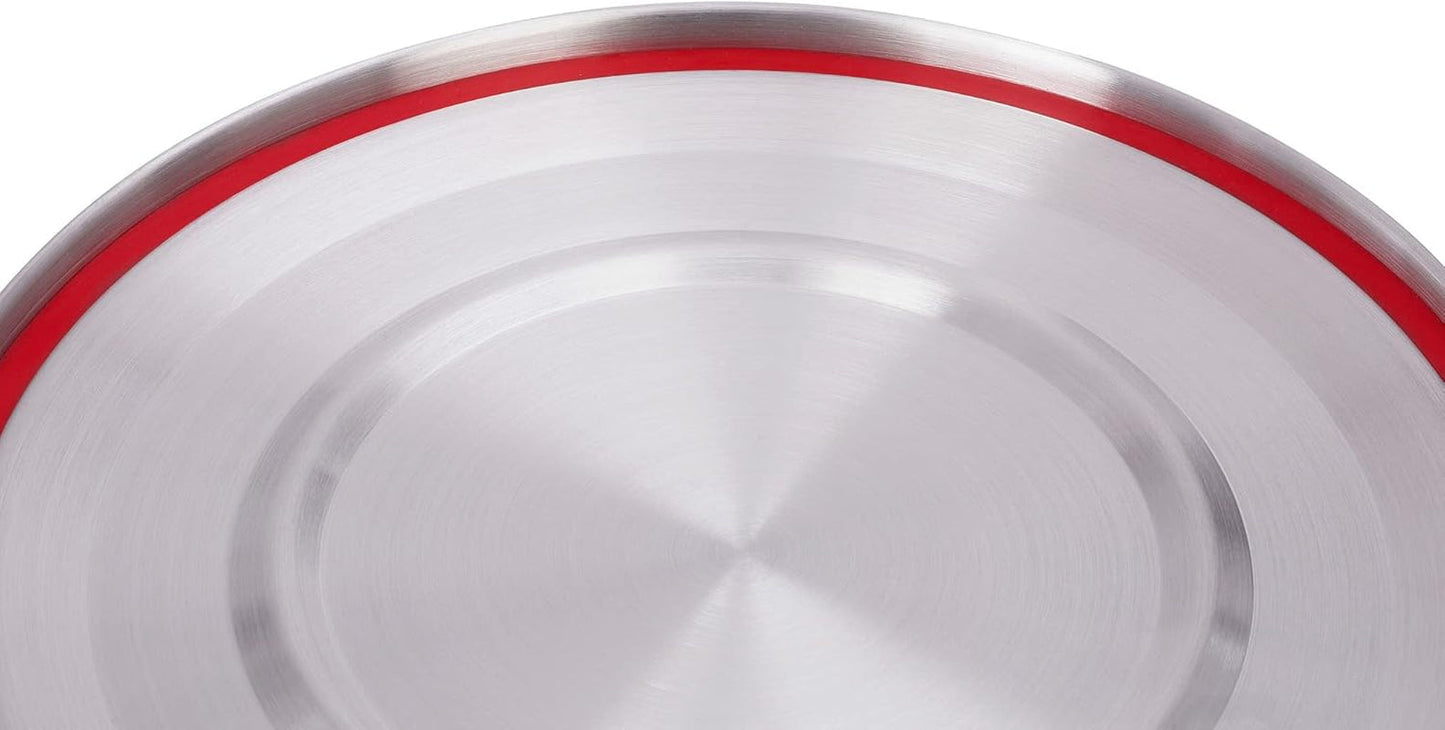 Tatonka Food Bowl - Pojemnik / miska na żywność ze stali nierdzewnej - Z pokrywką, klipsami mocującymi i skalą objętości - Objętość 0,5L / 0,75L / 1L Pudełka do przechowywania żywności Naty Shop