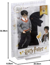 Mattel Harry Potter - lalka kolekcjonerska (około 26 cm) z mundurkiem Hogwartu, szatą Gryffindoru i różdżką, zabawką od 6 lat FYM50 Figurki Naty Shop