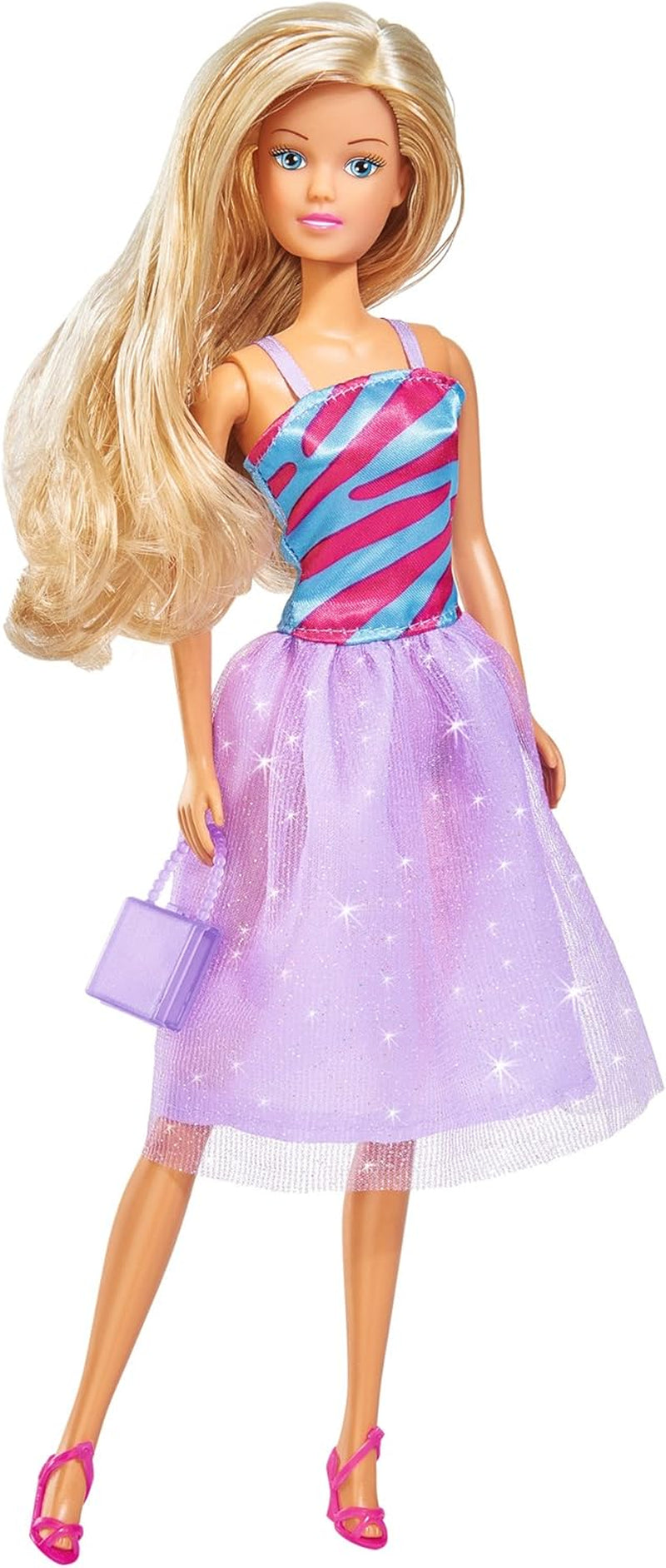 Simba 105733092 - Steffi Love Fashion Deluxe Lalka wieczorowa z ośmioma dodatkowymi sukienkami i pasującymi akcesoriami, 23 sztuki, 29 cm, wiek 3+