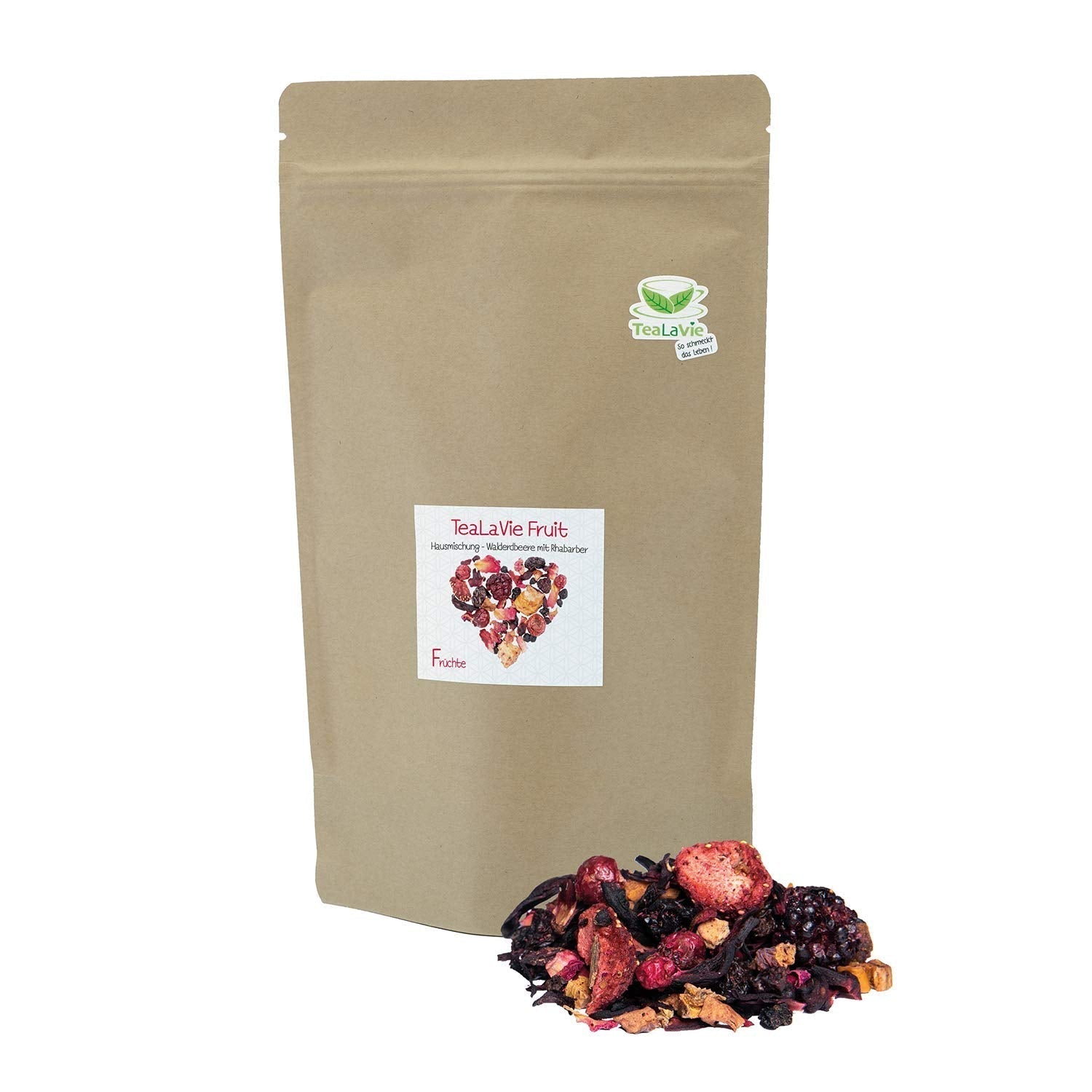 Tealavie - Herbata dla dzieci bez cukru - Poziomki i rabarbar (200 g) Tealavie Fruit - Herbata owocowa sypka