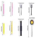 Nail Art Werkzeug Magnetstift, 10 Stück Nagel Magnet Stick Zestaw narzędzi, Nagel Magnet Stift i Starker Magnes Stock Punktierungsstifte dla majsterkowiczów 3D Magnetics Katzenauge UV Gel Polnisch Nagel Kunst