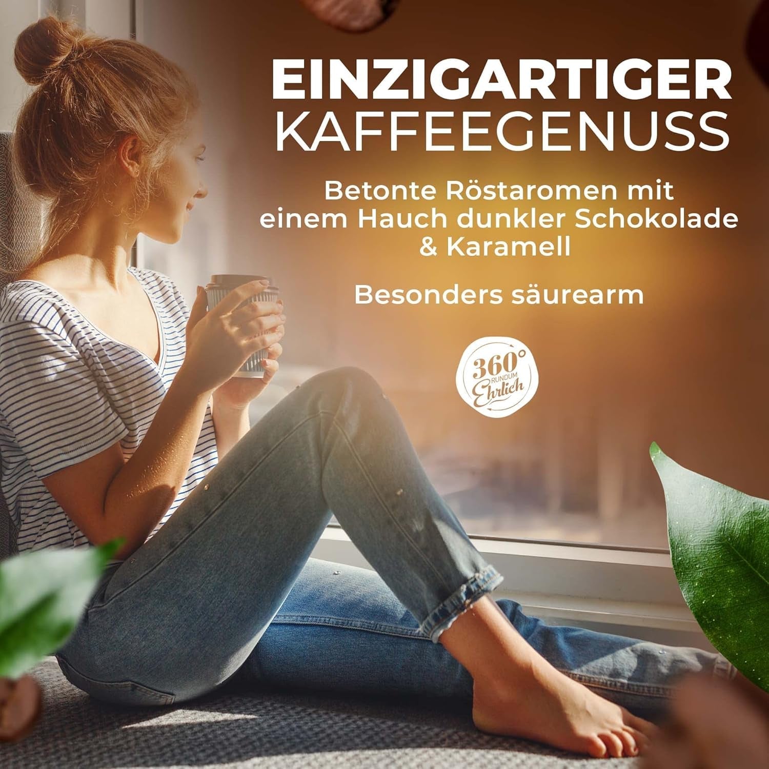 Premium Bio Kaffeebohnen 1000g, 100% Honduras Hochland Arabica Kaffeebohnen Bio - Köstlich, łagodna, säurearm - Bio Kaffee ganze Bohnen - Ideal als Kaffeebohnen Vollaautomat - 360° Rundum Ehrlich