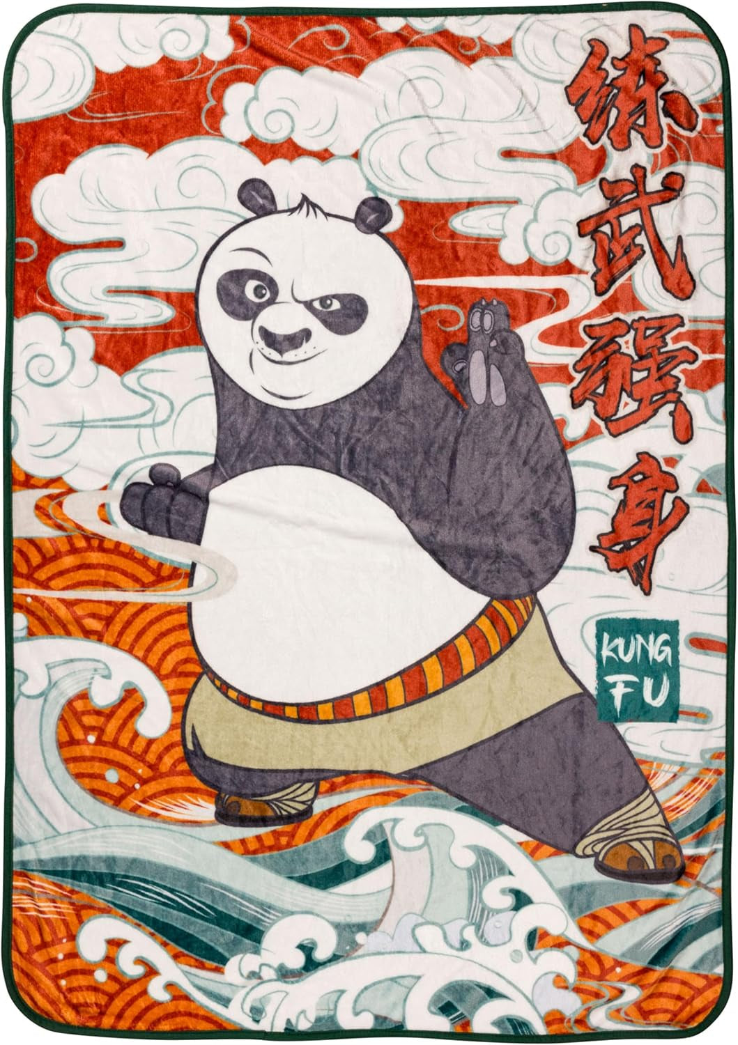 Koc wiszący Silver Buffalo Garfield, polar, 114,3 X 152,4 cm Łóżka i koce Silver Buffalo Kung Fu Panda