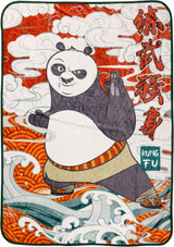 Koc wiszący Silver Buffalo Garfield, polar, 114,3 X 152,4 cm Łóżka i koce Silver Buffalo Kung Fu Panda
