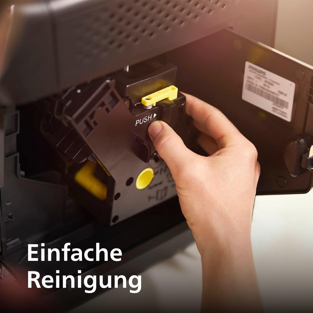 Ekspres automatyczny PHILIPS seria 2200 - 2 specjalności kawowe, wyświetlacz dotykowy, klasyczny spieniacz do mleka, młynek ceramiczny, czarny mat (EP2220/10)