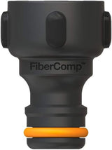 Złącze do kranu Fiskars, do kranów, Ø 21 mm (G 1/2"), FiberComp, rozmiar uniwersalny, 10 g, czarny/pomarańczowy, 1027053