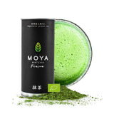 Organiczna zielona herbata Moya Matcha w proszku | 100 g najwyższej jakości na ceremonię | Organicznie uprawiane i zbierane w Uji w Japonii | Matcha zielona herbata w proszku | Idealny do japońskiej ceremonii parzenia herbaty wodnej