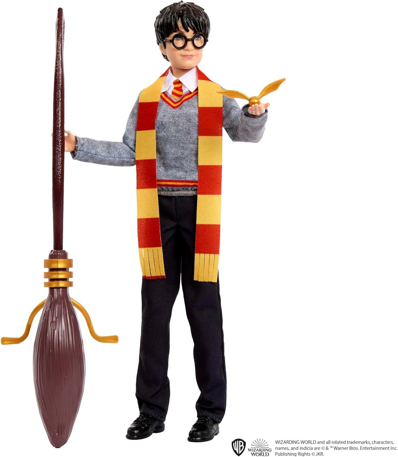 HARRY POTTER Kalendarz adwentowy Gryffindoru - 24 historie, magiczne niespodzianki, pokój wspólny w Hogwarcie, realistyczna twarz, dla fanów w wieku 6+, lalki HND80 Naty Shop