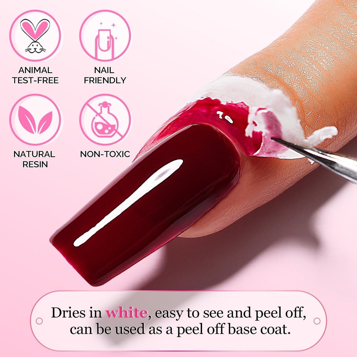 Taśma lateksowa AIMEILI Nagelleck Korrektor Hautschutz Fingerschutz Für Nail Art Palisade Geruchlos Weiß 15Ml
