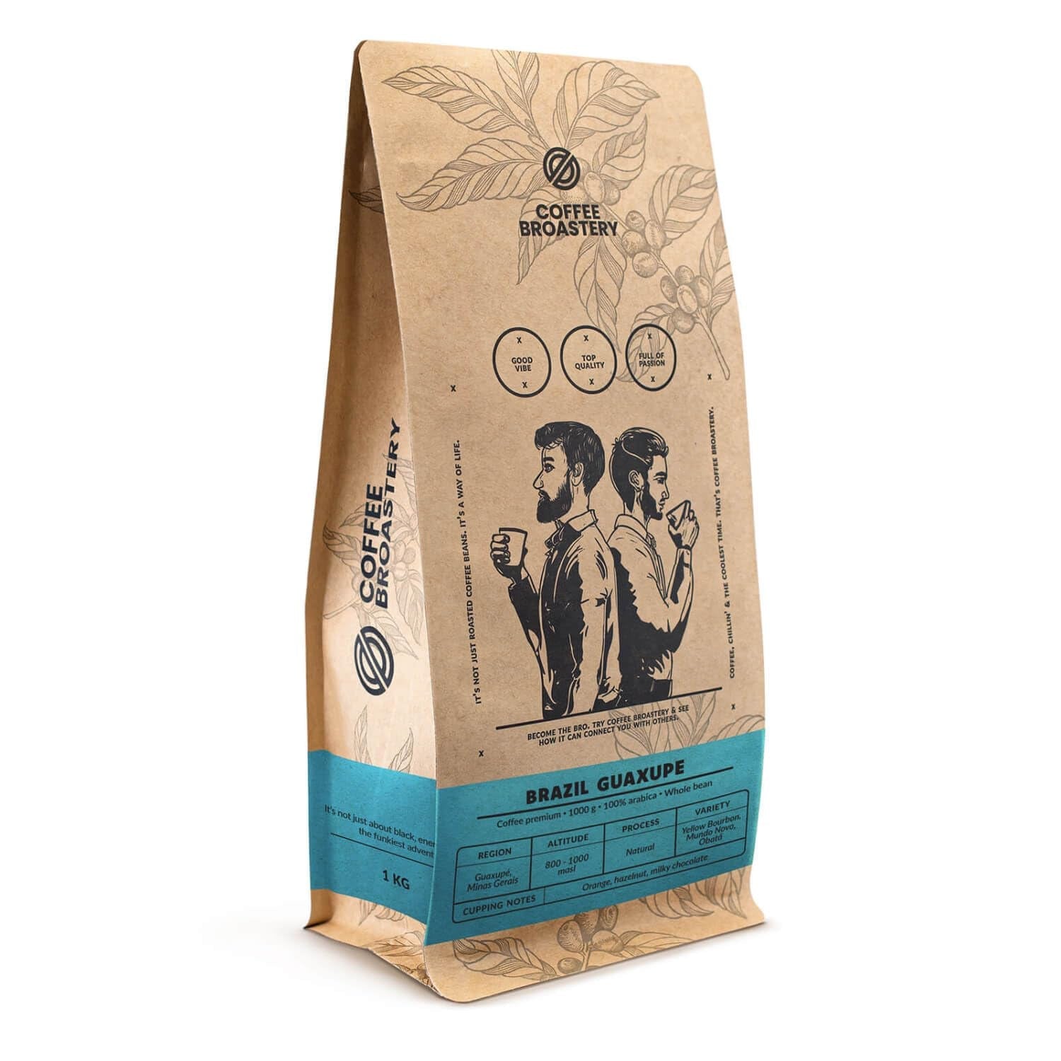 Zestaw ziaren kawy 3x1kg 3000g | Brazylijskie Guaxupe | Kawa brazylijska | Specjalna kawa | Świeżo smażone | Rzemieślnicza piekarnia kawowa