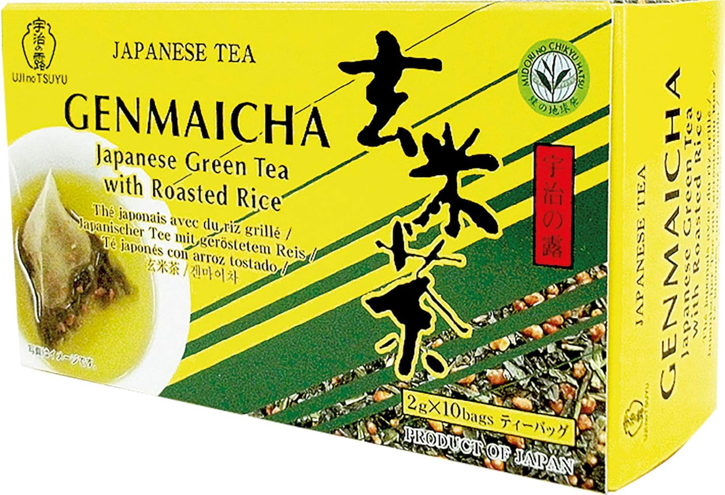 Herbata zielona z okrągłym prażonym ryżem Genmaicha (1 x 20 g - 10 saszetek po 2 g)