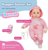 BABY Born Hannah Play with Me - Lalka Baby z 5 funkcjami - Korpus z miękkiego materiału wraz z akcesoriami - Lalka 36 cm - Zasilanie bateryjne - Odpowiednie dla dzieci od 1 roku