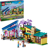 LEGO Friends Dom rodzinny Olly i Paisley, domek dla lalek z figurkami i akcesoriami, dwupiętrowy dom i domek na drzewie, kreatywny prezent dla dziewcząt i chłopców w wieku powyżej 7 lat 42620 Zestawy do budowania Besuche den LEGO-Store Single