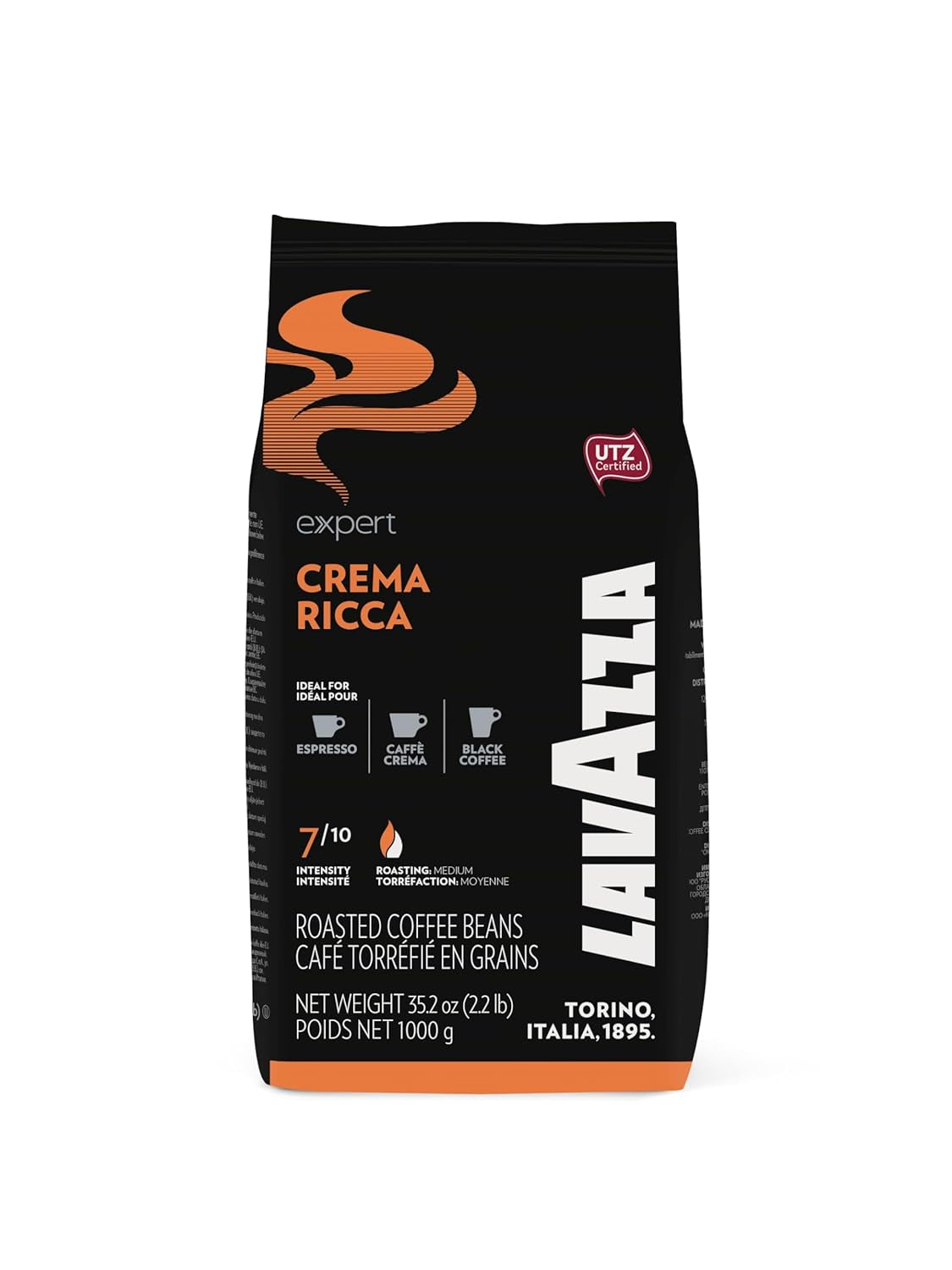 Lavazza Expert Plus Crema Ricca Espresso - 6 całych ziaren kawy x 1 kg
