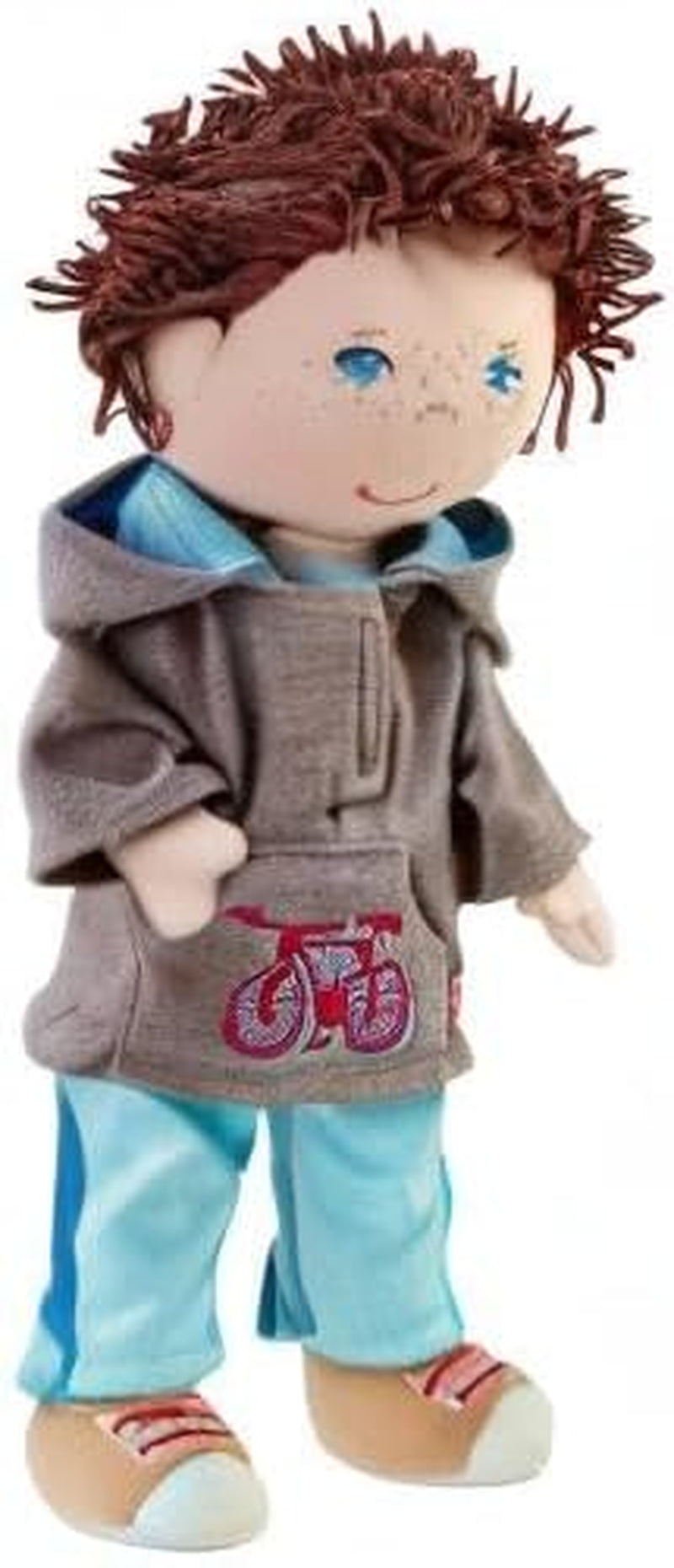 HABA 306528 - Lian Doll - Pluszowa lalka dla dzieci od 18 miesiąca życia wykonana z miękkich materiałów do zabawy i przytulania - Rozmiar: 30 cm Naty Shop Dolls