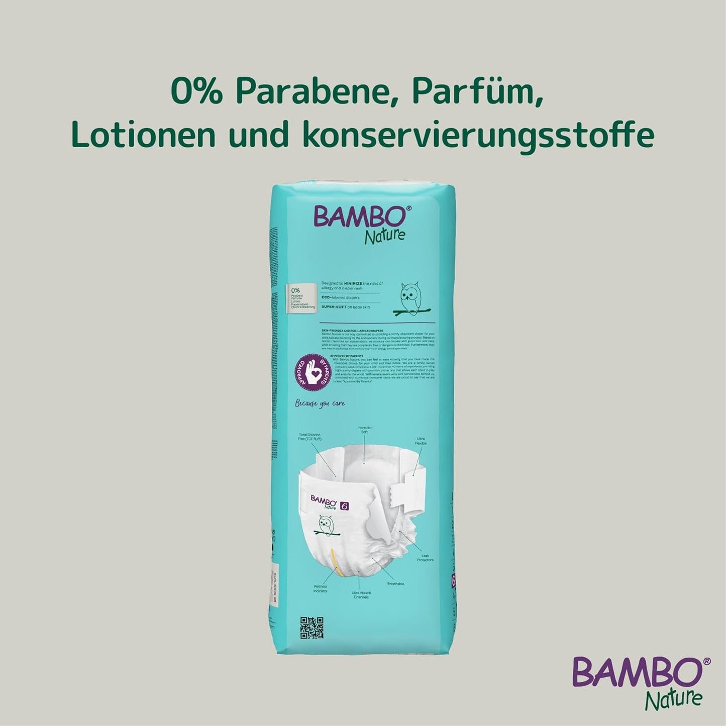 Pieluszki Bambo Nature Premium Eco, rozmiar 6, 1,63 kg