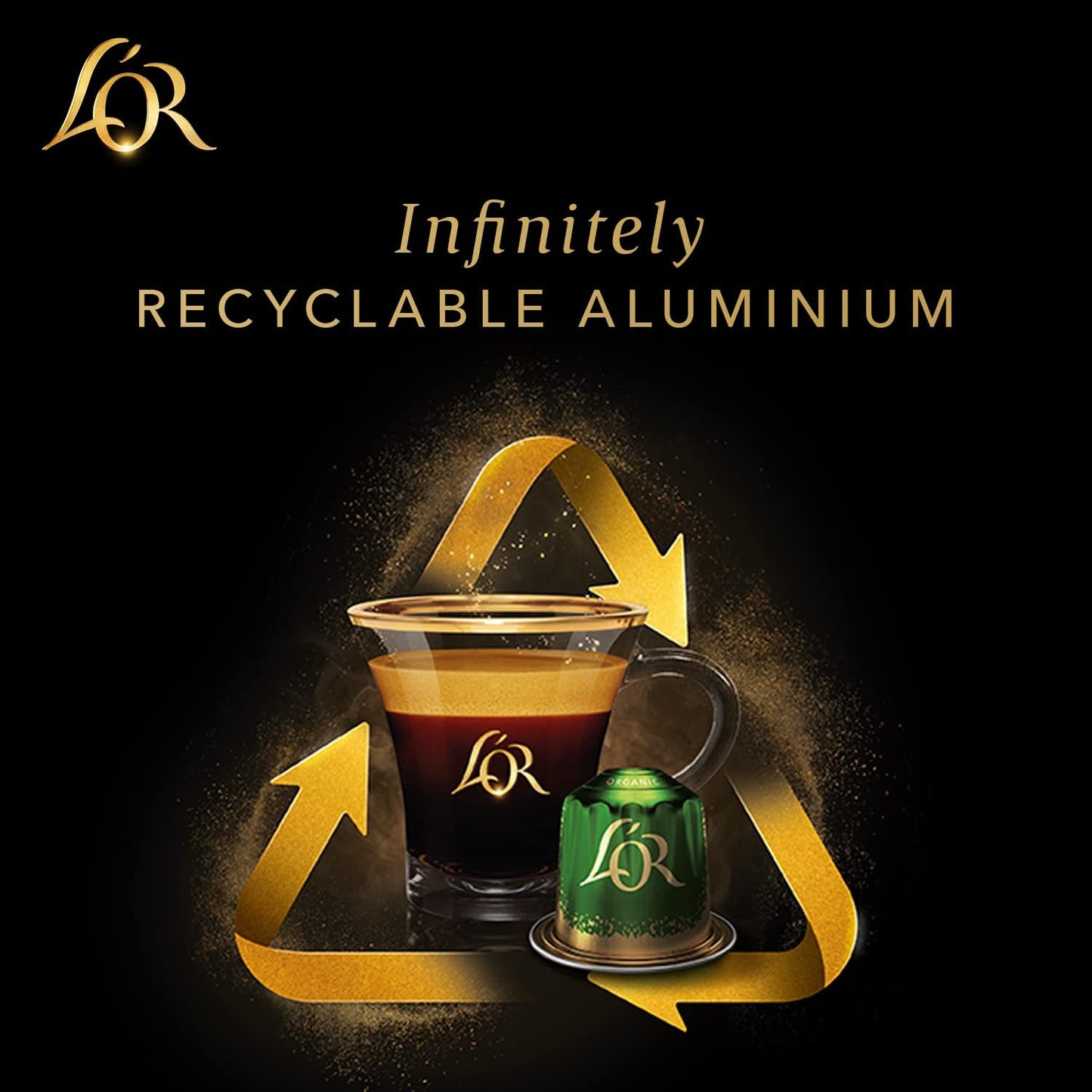 L'OR Barista Kaffeekapseln Ristretto, wyłącznie dla L'OR Barista Maschinen, pakiet 5er, 5 x 10 Kapseln