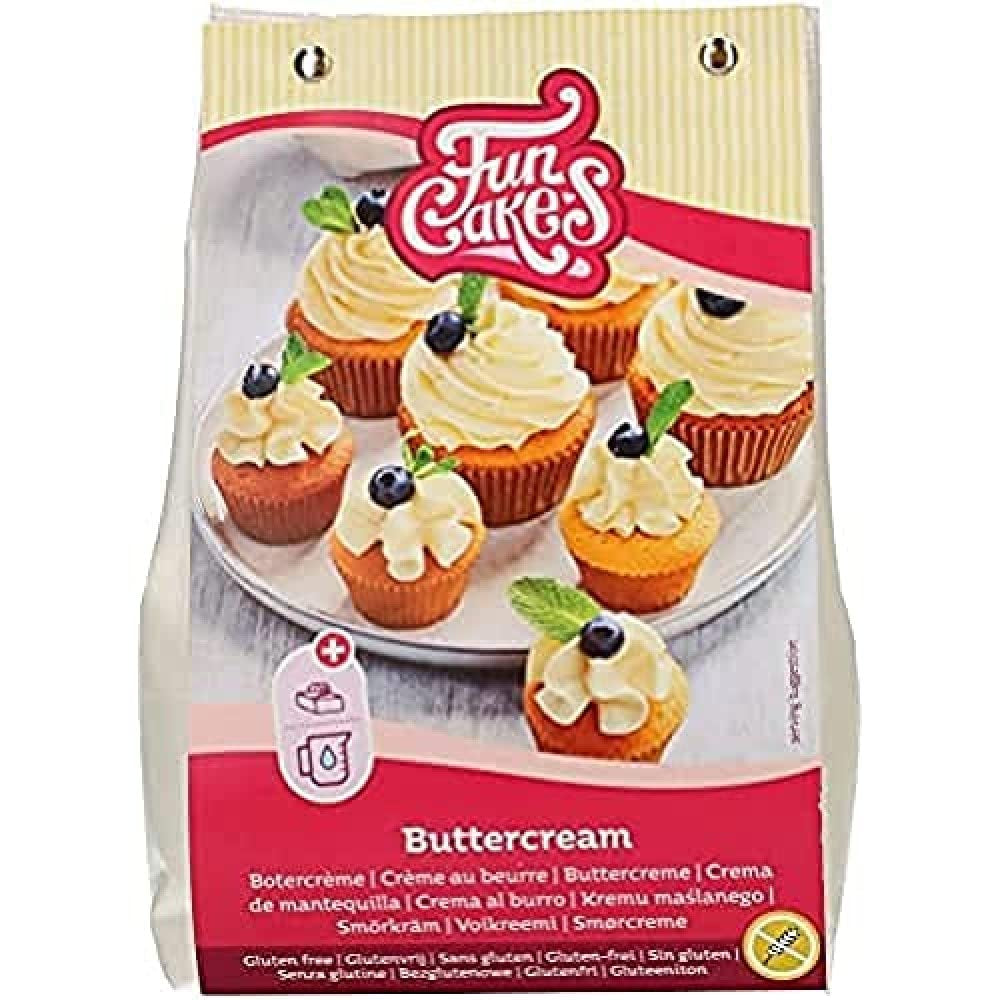 Funcakes Mix Für Buttercreme, Glutenfrei: Einfach Zu Berübenen, Cremig, Perfekt Zum Dekorieren, Abdecken Und Füllen Von Kuchen, Topping Auf Cupcakes, 500G Mieszanka do pieczenia i gotowania Naty Shop Domyślny tytuł