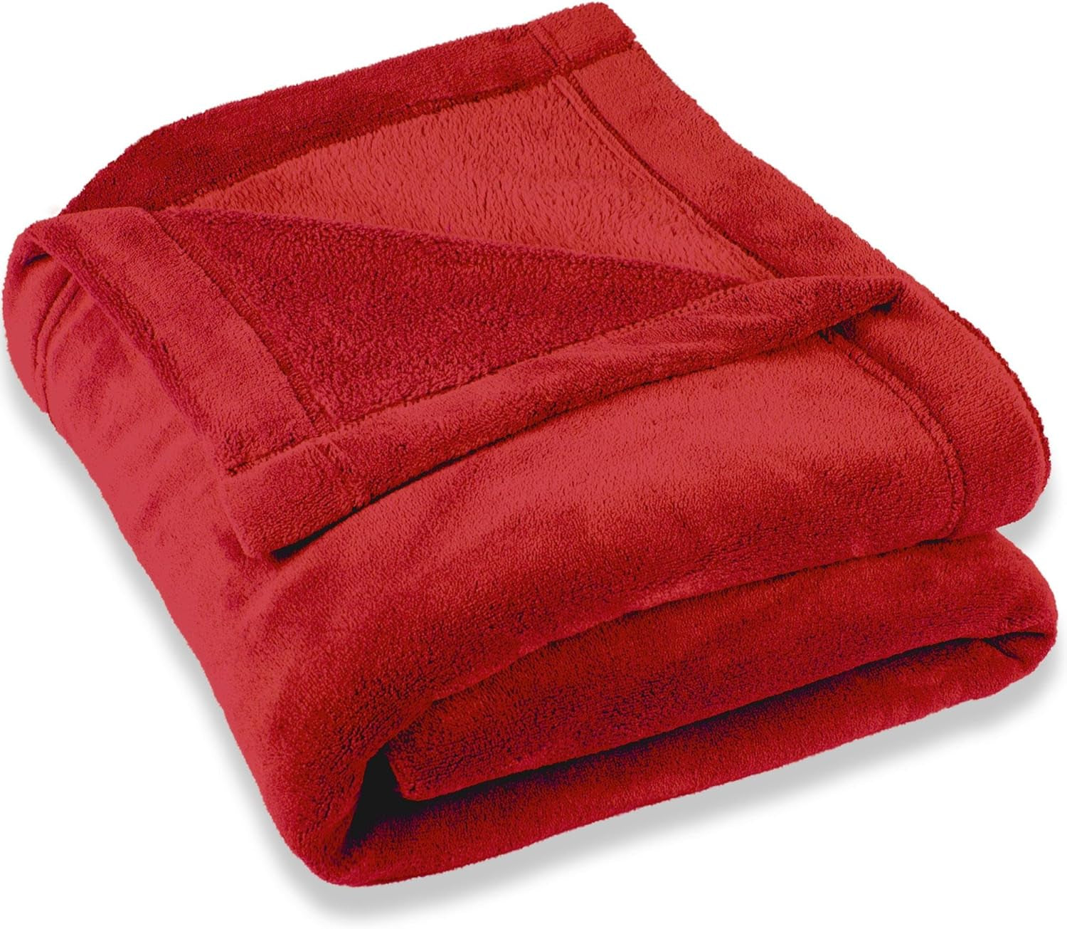 Puszysty koc Celinatex XXL 220 X 240 cm czerwony koc na sofę ciepły miękki koc z mikrofibry Polar Oeko-Tex Montreal Łóżka i narzuty Besuche den CelinaTex-Store Czerwony 220 X 240 cm