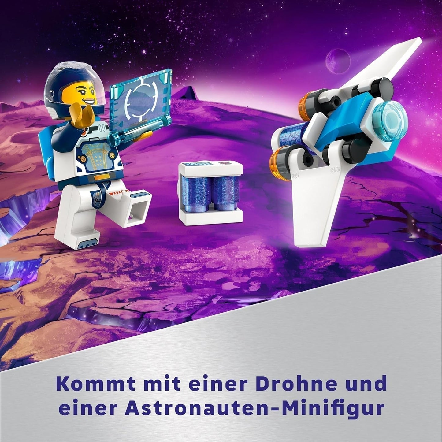 LEGO City Statek kosmiczny, prom kosmiczny zabawka do zbudowania dla dzieci, chłopców i dziewcząt od 6 lat, w zestawie z figurką astronauty 60430 Zestawy do budowania Besuche den LEGO-Store