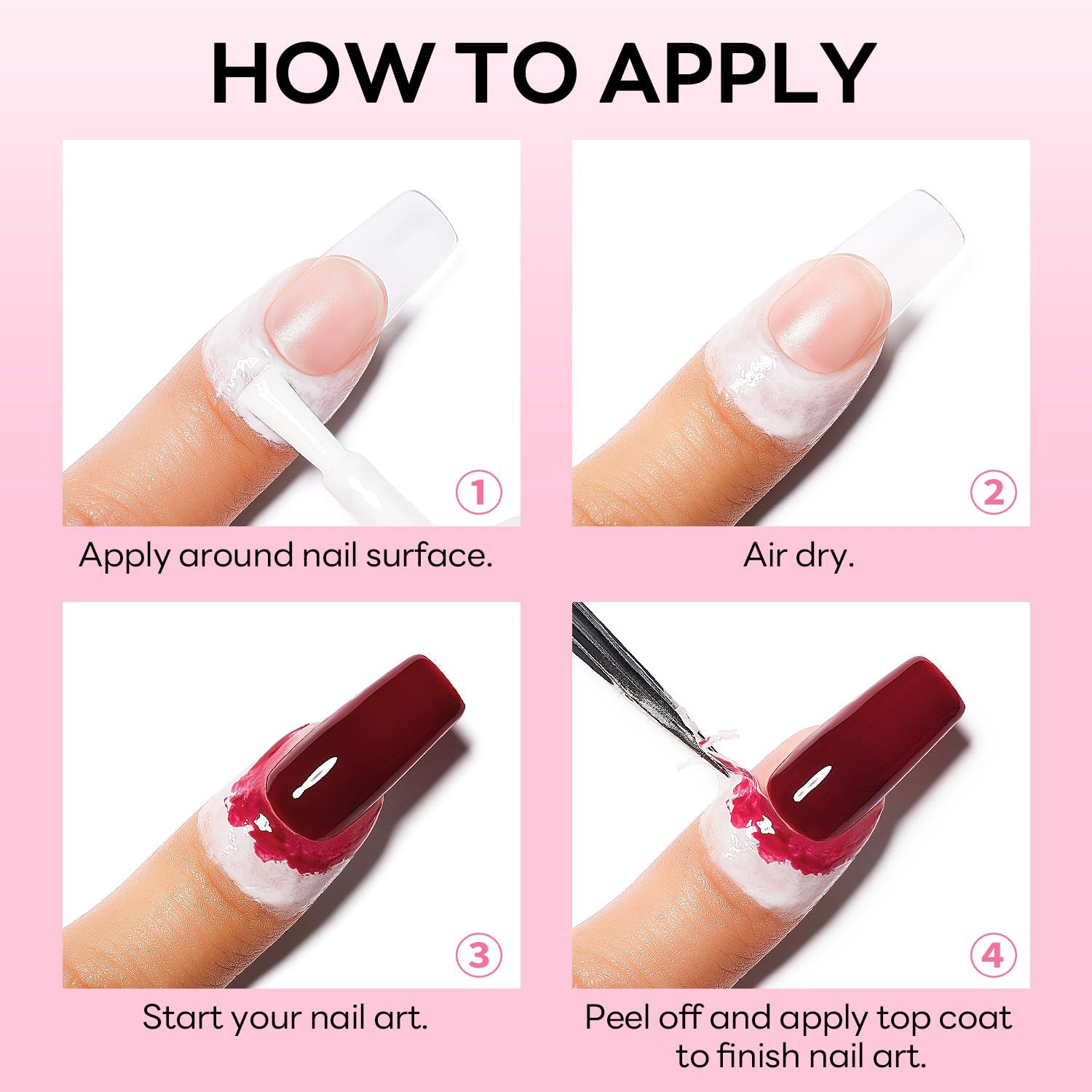 Taśma lateksowa AIMEILI Nagelleck Korrektor Hautschutz Fingerschutz Für Nail Art Palisade Geruchlos Weiß 15Ml