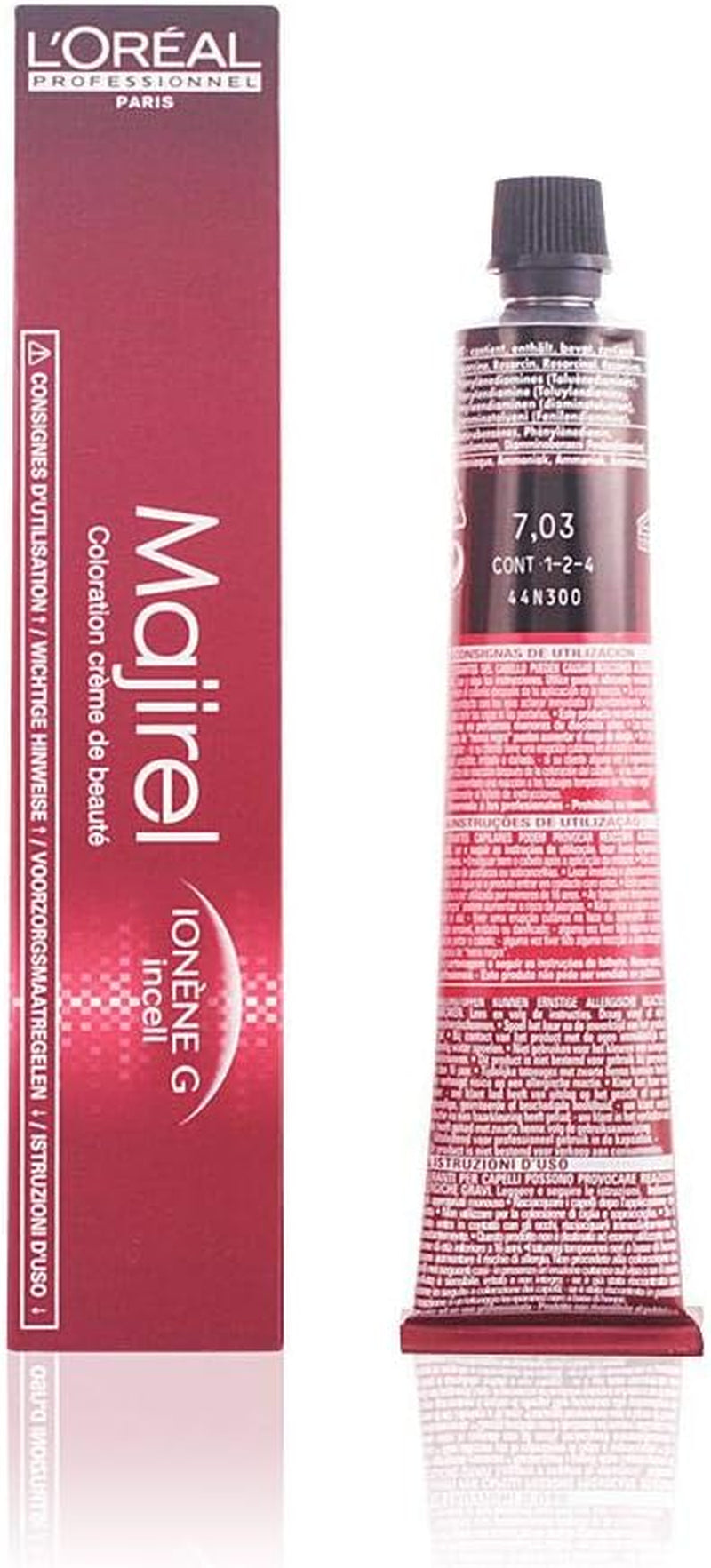 L'Oréal Professionnel Majirel 7 średni blond, 50 ml Farba do włosów Naty Shop 7.03 Średni blond Jasnozłote